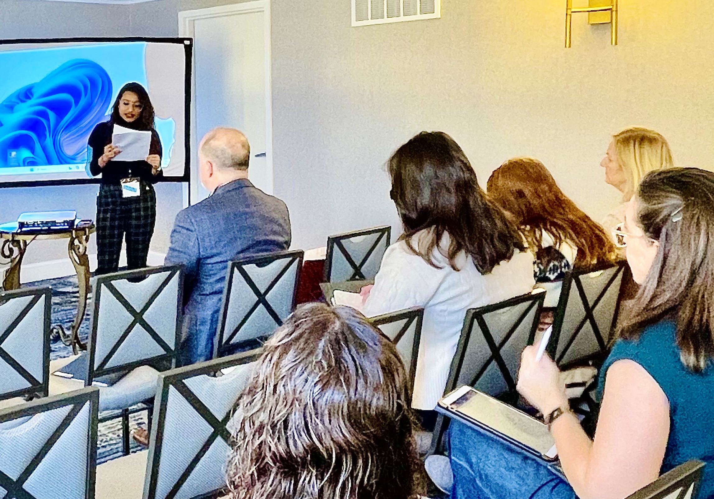 Reading my paper at the ACIS conference