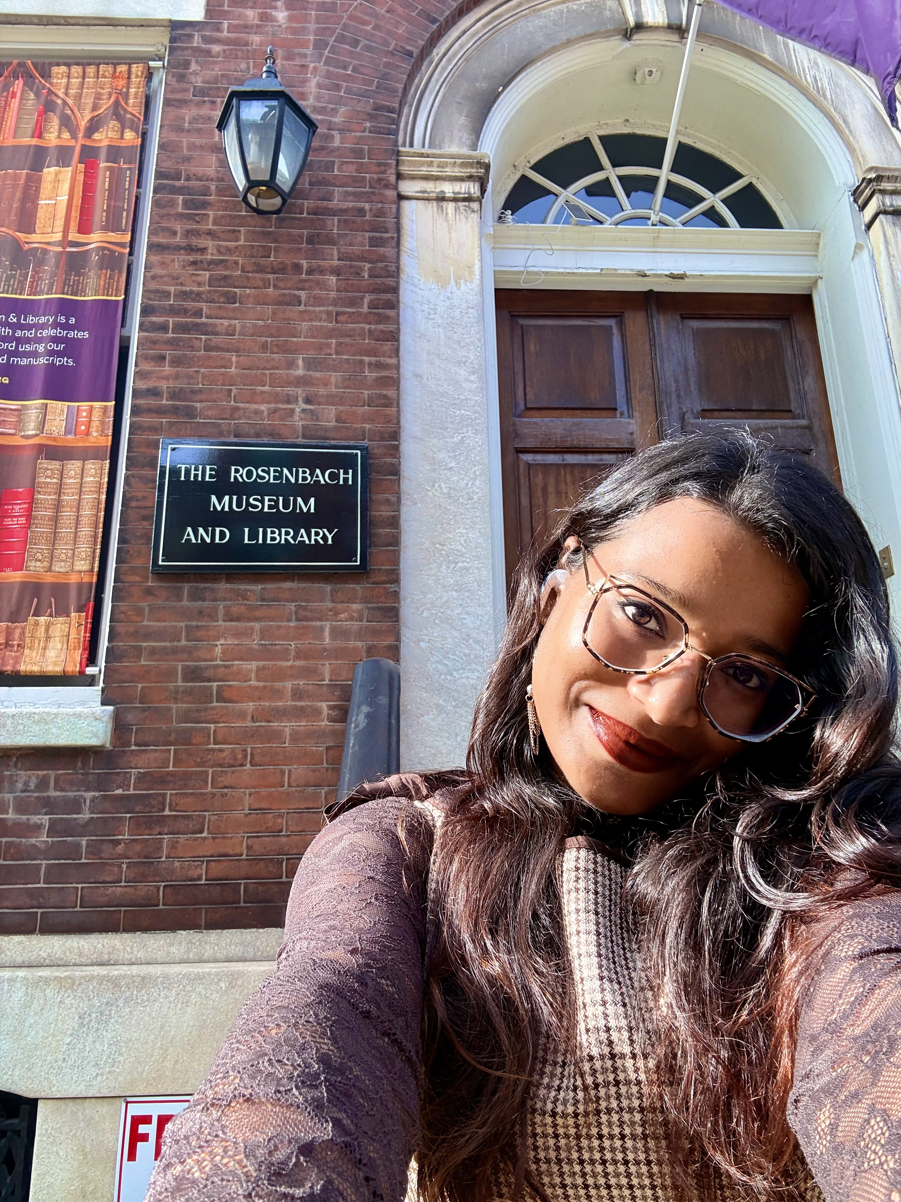 Amrita Bakshi at the Rosenbach Museum and Library, Philadelphia