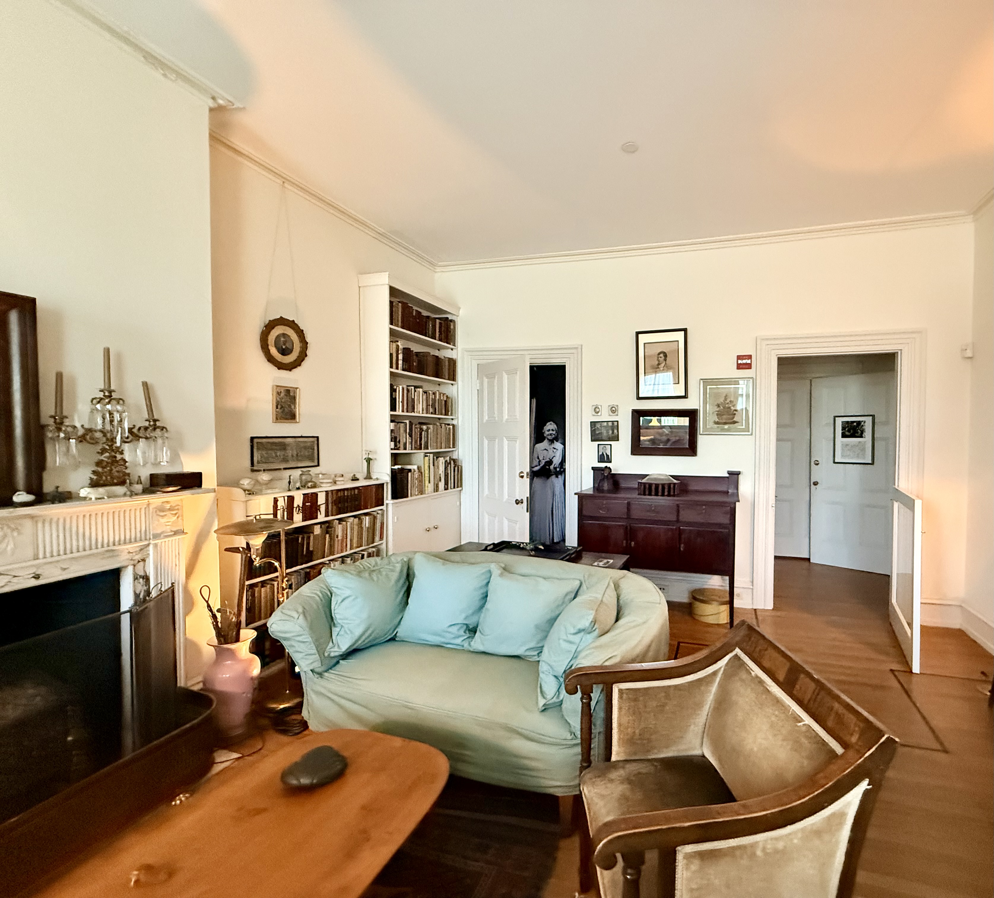 Moore's recreated living room